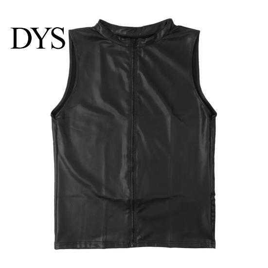 Waistcoat Men Summer Vest Casual Sleeveless Slim Fit Zipper Closure Cardigan Match Pants Solid Color Plus Size Stand Collar Party Gilet Garment