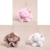 Animal Plush Keyring With Flower Hat And Bow For Kids And Teens Gift