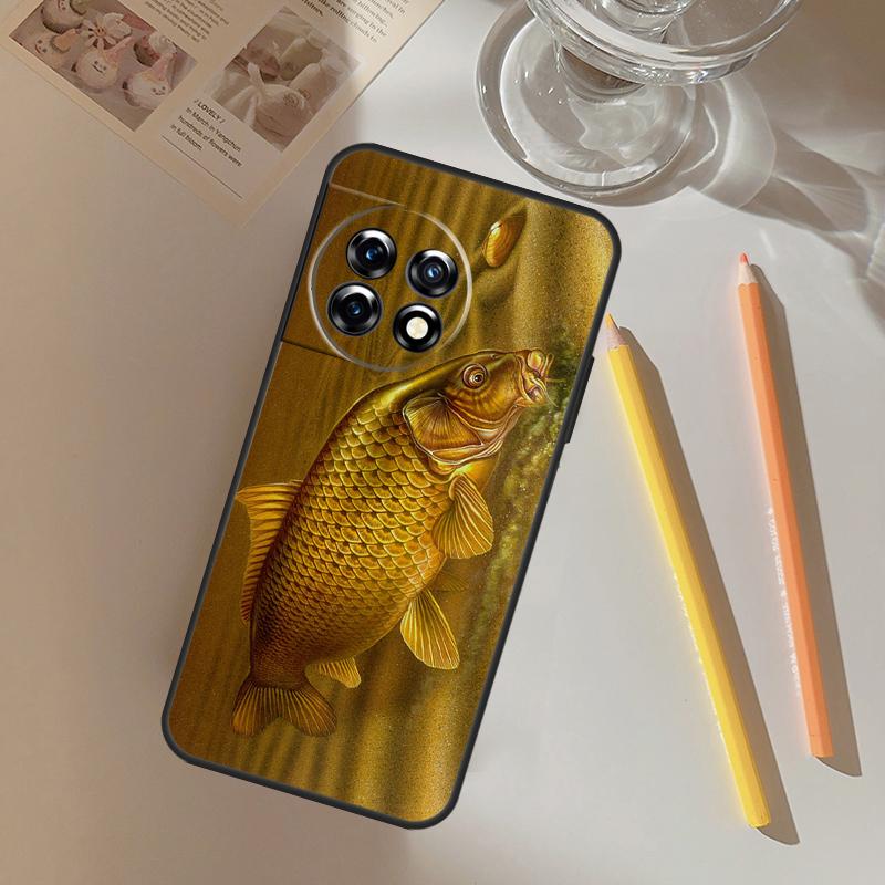 Carp Fishing Funda For OnePlus 13 13R 12 R 11 9 10 Pro 8T 9RT 10T OnePlus Nord 4 CE 2 3 Lite N20 N30 Case