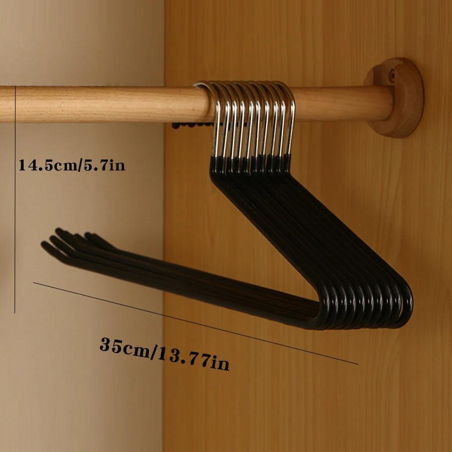 5/10PCS Stainless Steel Pants Hanger Non-slip Pants Rack Household Non-trace Hanging Pants Clip Special Hanger Storage Device