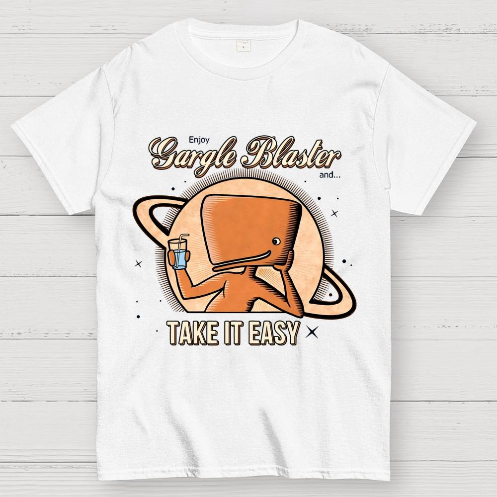 Take It Easy Unisex 100% Cotton Summer Casual Cool Loose T-Shirt
