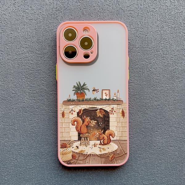 Cartoon Animal Bear Fox Squirrel Phone Case For iPhone 17 16 15 Plus Pro Max Case iPhone 14 13 12 11 Pro Max Mini XS XR X Cover