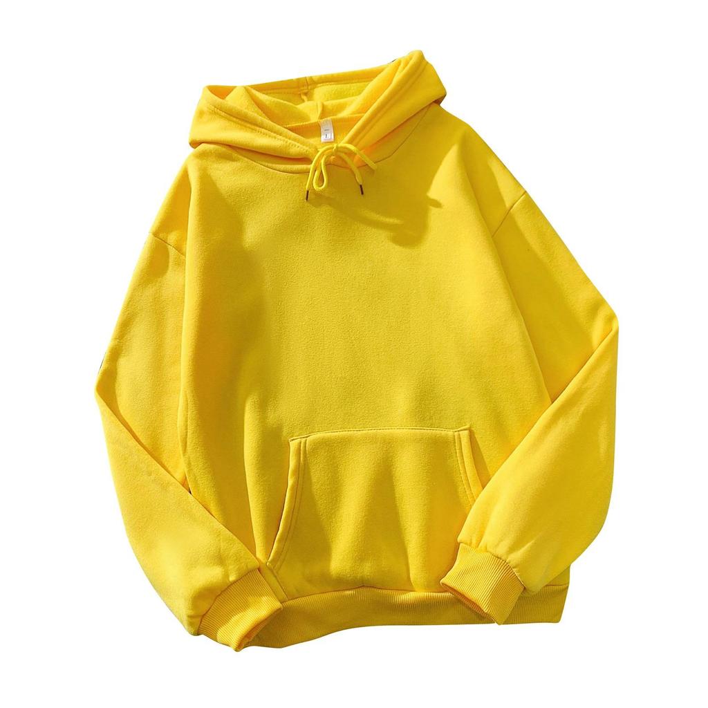 Sudadera con capucha de Color sólido informal a la moda para mujer, Tops deportivos sueltos, jersey