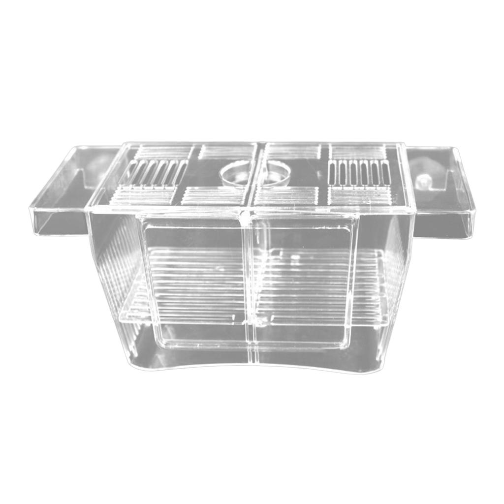 Aquarium Fish Tank Breeder Box Transparent Great Water Flow Box for Baby Fish Clownfish Guppy