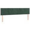 VidaXL 2x Têtes de Lit Meubles de Chambre à Coucher Accessoires de Lit Simple Têtes de Cadre de Lit Intérieur Vert Foncé 346183