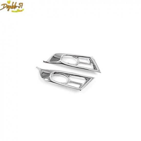 Fits For Honda CR-V CRV 2017 ABS Chrome Front Fog Light Eyelid Molding Trim 2PC