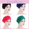 Polyester Headscarf Hat With Floral Embellishments For Fashionable Outdoors