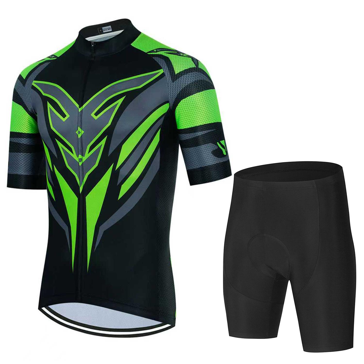 

Men s Cycling Suit Set, Breathable Short Sleeve Shorts Road Mountain Bike Riding Top 2026 Summer Breathable Cycling Suit Set asian size - 4xl
