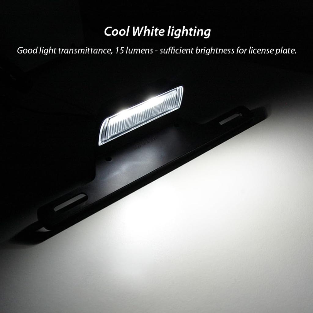 Dream lighting 12volt LED License Plate Light and Bracket for Trailer RV Truck - Cool White Lighting, IP65, 8.2inch