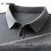 Men's 100% Cotton Long Sleeve Polo Shirt