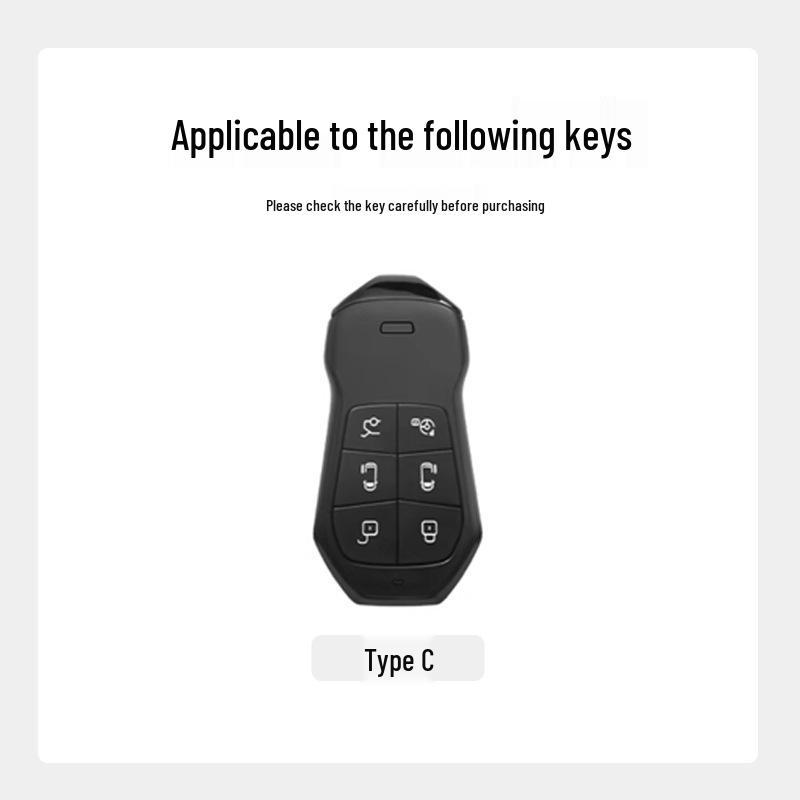 Metal Leather Key Case for 25 Xiaopeng Models: Fits X9, G6, P7i, G9, P5, G3