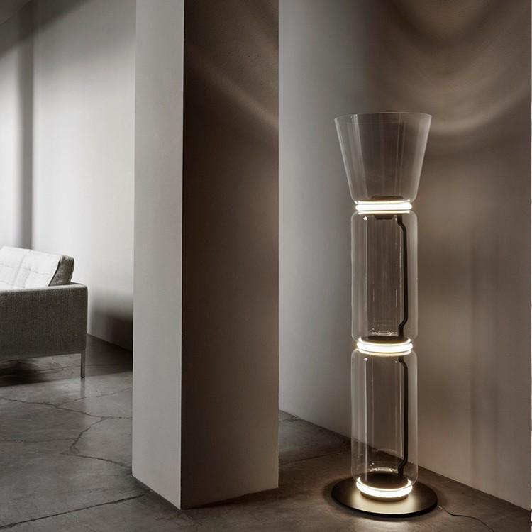 Italian Designer Floor Lamp: Modern Art Glass Lighting for Living Room, Hotel, Bedroom, Villa.