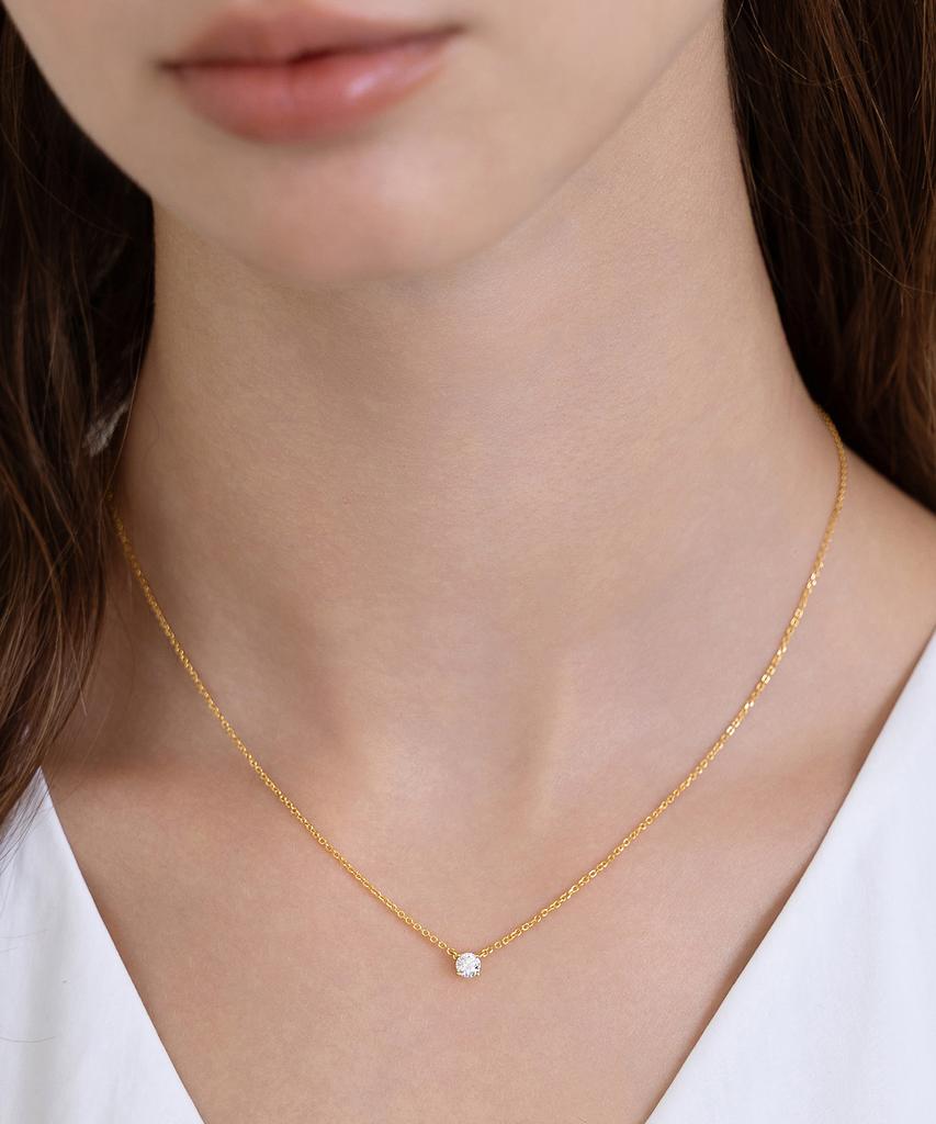 Tatiana (Silver 925) Moissanite 0.25 Carat Necklace Dn0008