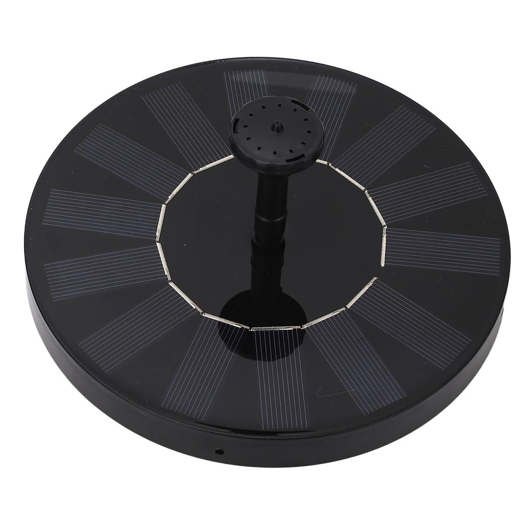 7V 1.5W Solarbrunnenpumpe mit 6 Düsen Wassersprühpumpe für Garten Schwimmbad Aquarium