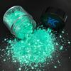 Bulk Christmas Decoration Polyester Glitter Snow Shape Chunky Glitter