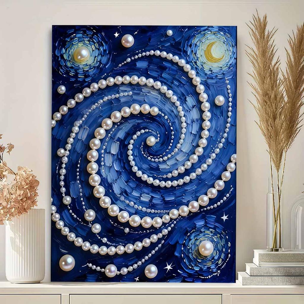 DIY The Starry Sky Diamond Art Kits Without Frame 35x45cm Gem Art Diamond Painting Kits for Adults/Beginners Gift Idea Home Wall Decor