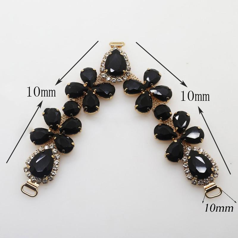 2018 New Charm 105MM Acrylic Chain DIY Garment sewing accessories Metal Crystal Rhinestone bikini Connectors buckle