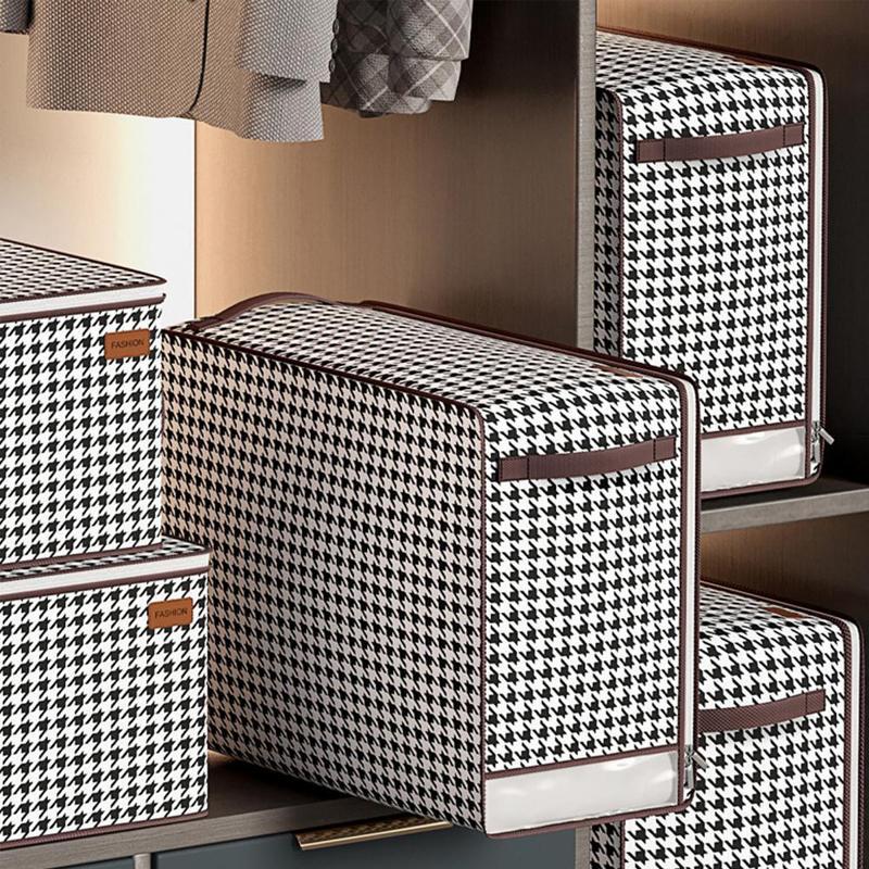 Large Capacity Quilt Clothes Bedding Storage Bags Home Visible Window Zipped Organizer Underbed Wardrobe Closet Boxe