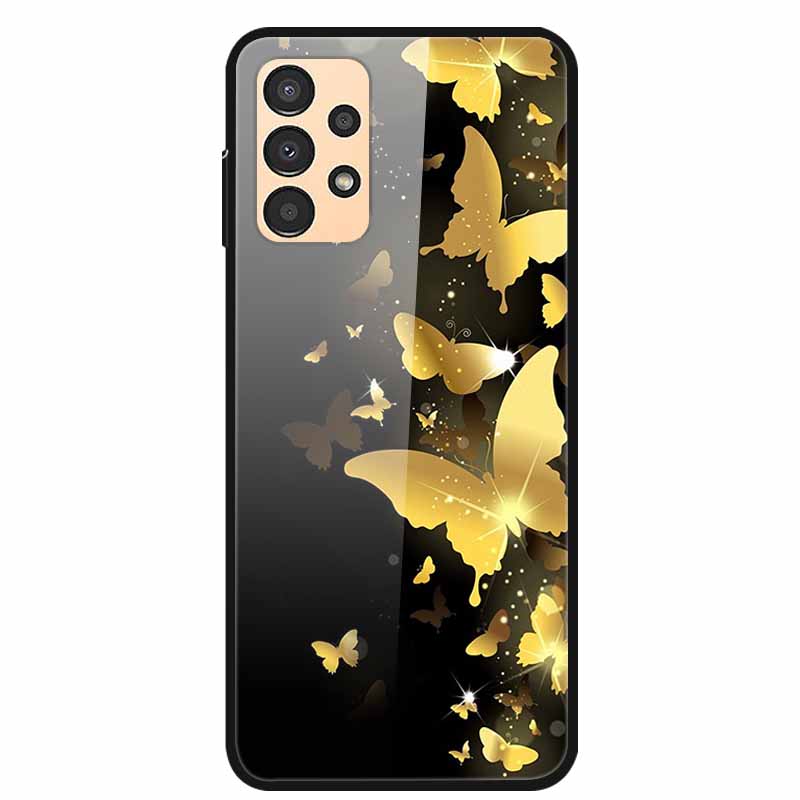 Funda para Samsung A53 5G 2022 Mármol Vidrio Templado Tapa Dura para Fundas de Teléfono Samsung Galaxy A33 A73 5G Protección Fundas