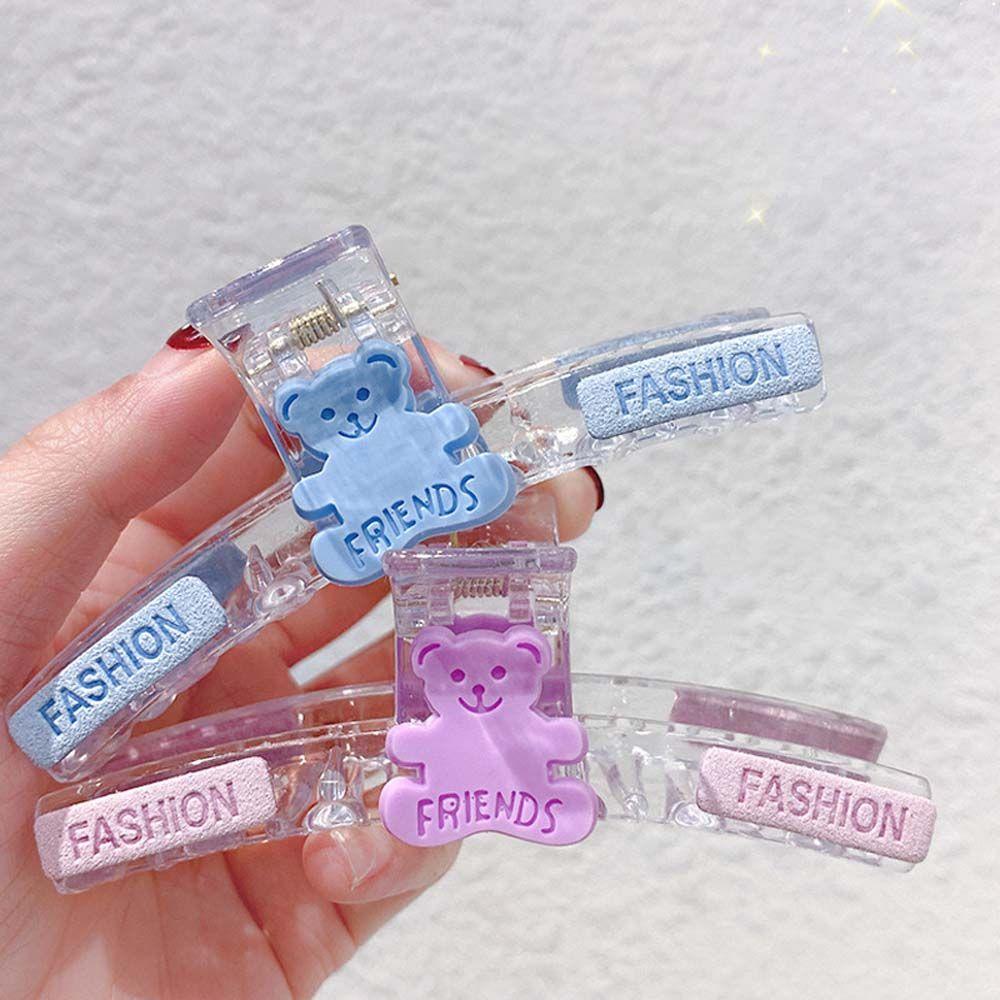 

Hair Ornaments Macaron Bear Korean Style Hair Crab Clips Hair Claws Women Barrettes Shark Clip синий