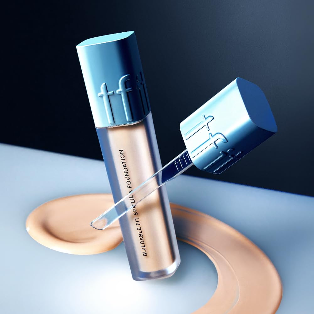 Buildable Fit Spatula Foundation G1.5 GREENERY / 15ml / Integrated Spatula / Semi-Matte / Coverage / Spatula Foundation / All-in-One