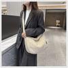 Japanese Style Corduroy Tote Bag Women Casual Large Capacity Student School Commuting Crossbody Shoulder Bag Fashiable Handbag