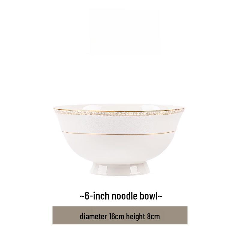 Assiette creuse en céramique de luxe léger de Jingdezhen