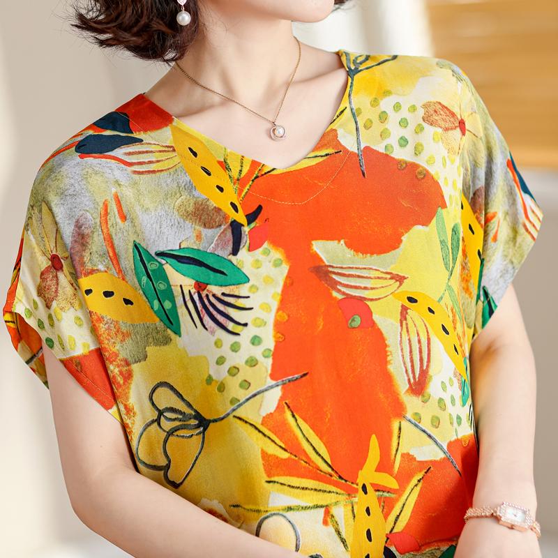 Vintage Long Dresses for Women Short Sleeve Elegant Plus Size Dress Loose Summer Clothes