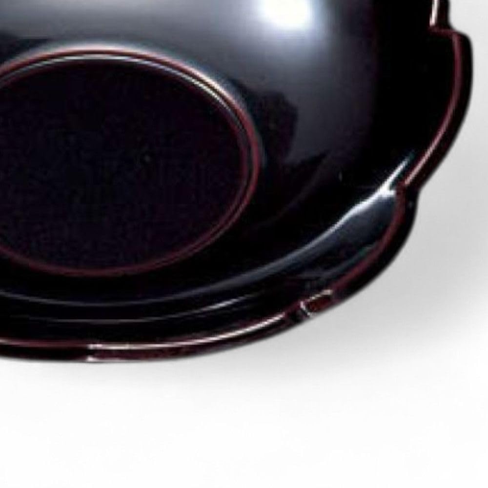 Lacquerware Tea Made with a Synthetic Process of Wood Powder and Made in Japan J-kitchens 5-Piece Tray, Resin, Lacquered, PID-530230,