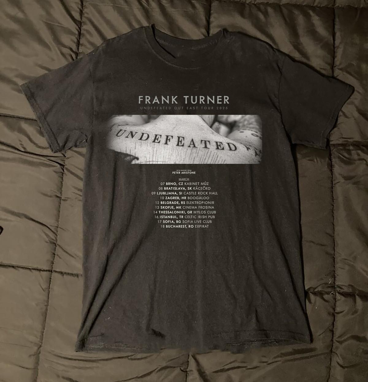 Frank Turner Tour 2026 Collection Gift For Fans S to 5XL Black T-shirt L
