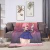 Mirai Nikki Gasai Yuno Warm Blanket  Boy Girl Plush Bedding Throws Novelty Living Room Flannel Bedspread Sofa Bed Cover