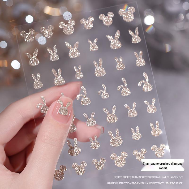 2025 Zodiac Snake Princess Nail Stickers & Shell Glitter Powder