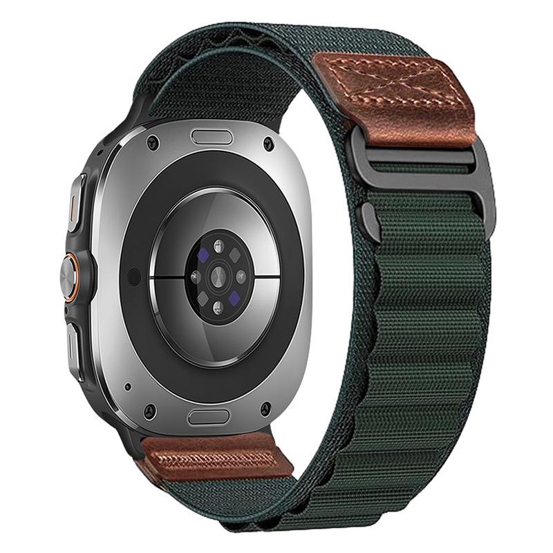 Leather Label High-Mountain Nylon Loop Strap for Samsung Watch8