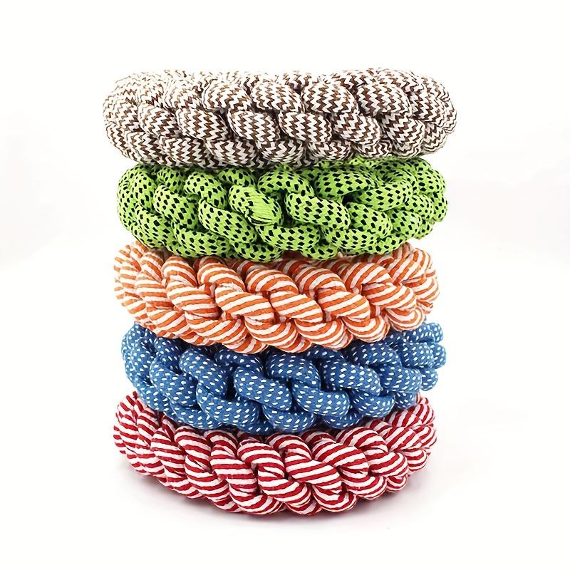 

Colorful Braided Cotton Rope Dog Ball Durable Chew Resistant Pet Toy Random Color 1pc