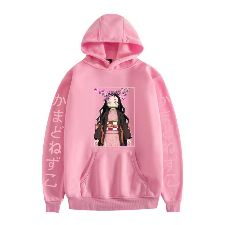 Japan Anime Kawaii Demon Slayer Kamado Nezuko Manga Mikiny Mikiny Topy Pulóvre Streetwear Unisex kreslená mikina