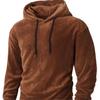 Autumn and Winter Men's Loose Hooded Sweatshirt Casual Coral Velvet Warm Pullover Jacket