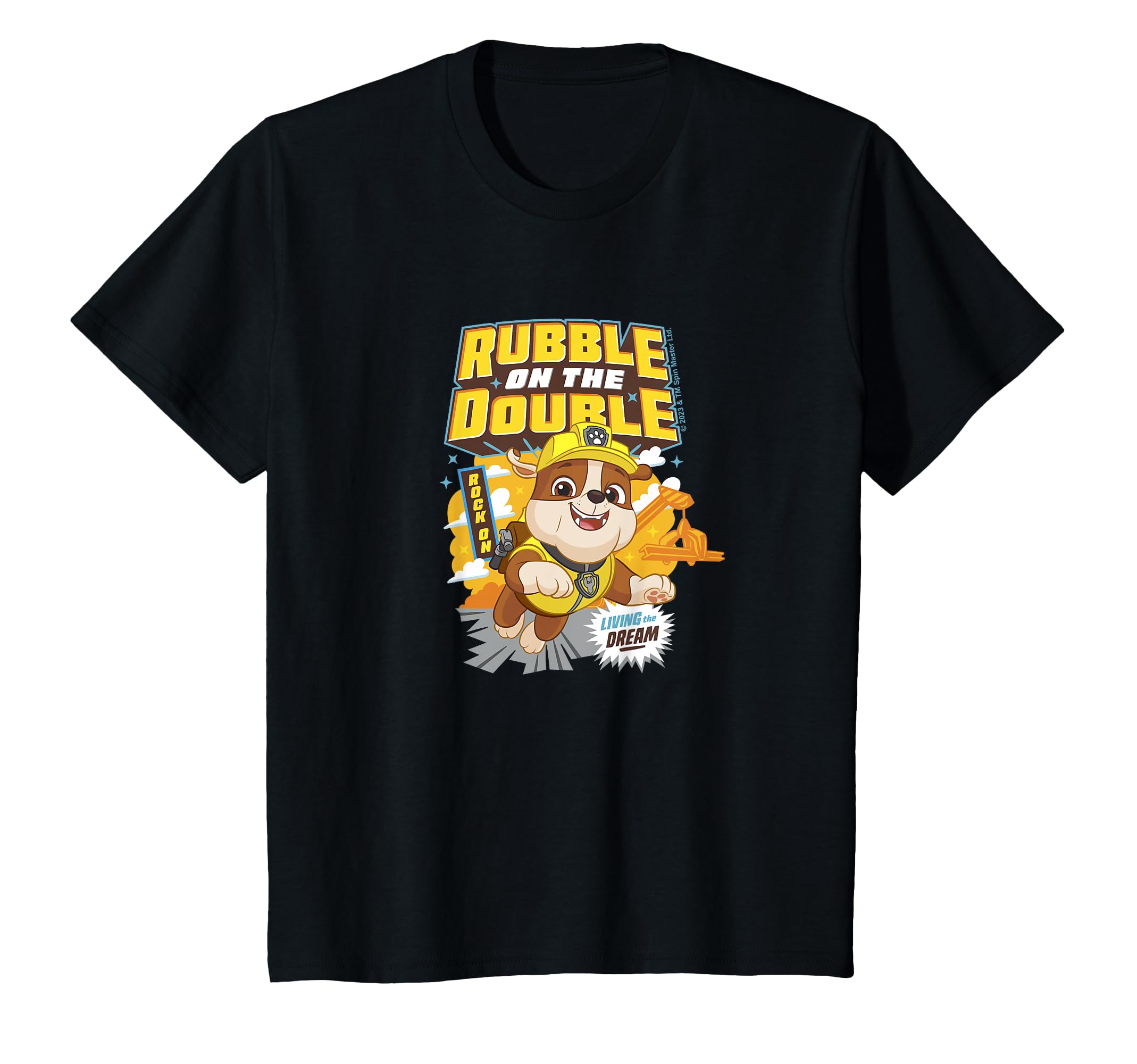 

Kids PAW Patrol Rubble On The Double Living The Dream Cute T-Shirt