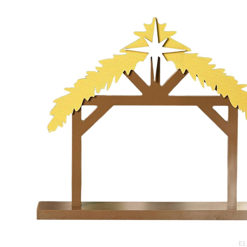 Christmas Scene Table Decoration,Xmas Decor,Religious,Rustic,Tiered Tray Decor Tabletop Centerpieces