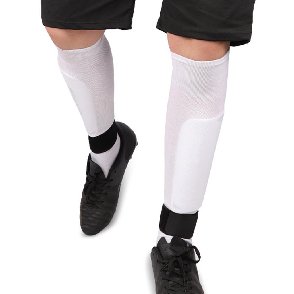 Soccer Shin Guard Strap Antislip Sport Football Legging Shin Fixed Strap Ankle Guard for Kicking Running and Cycling