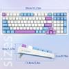 Gaming Keyboard Silver Wood Switch Mechanical USB Wired English 99 Full Key Hot Silver Mechanical Gaming Keyboard with Single Color Full Key