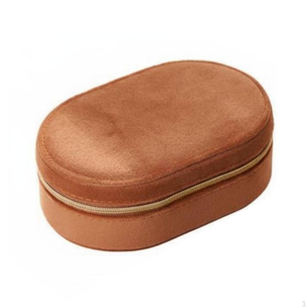 Velvet Jewelry Organizer Soft Interior Lining Box Compact Design Small Accessory Container