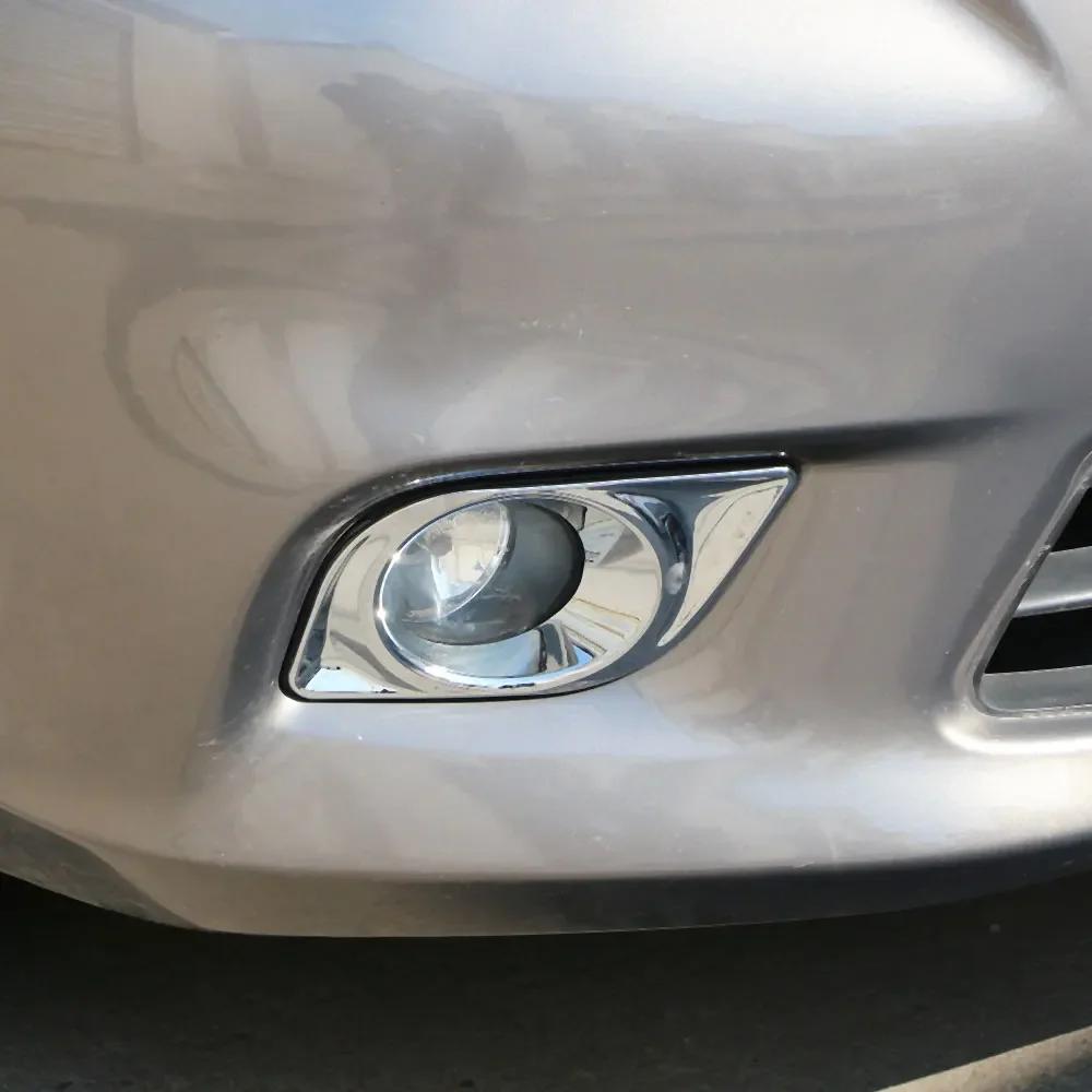 For Nissan Versa Latio Almera Sunny 2011 2012 2013 2014 2015 2016 2017 Front Fog Light Lamp Cover Trim Sticker Accessories