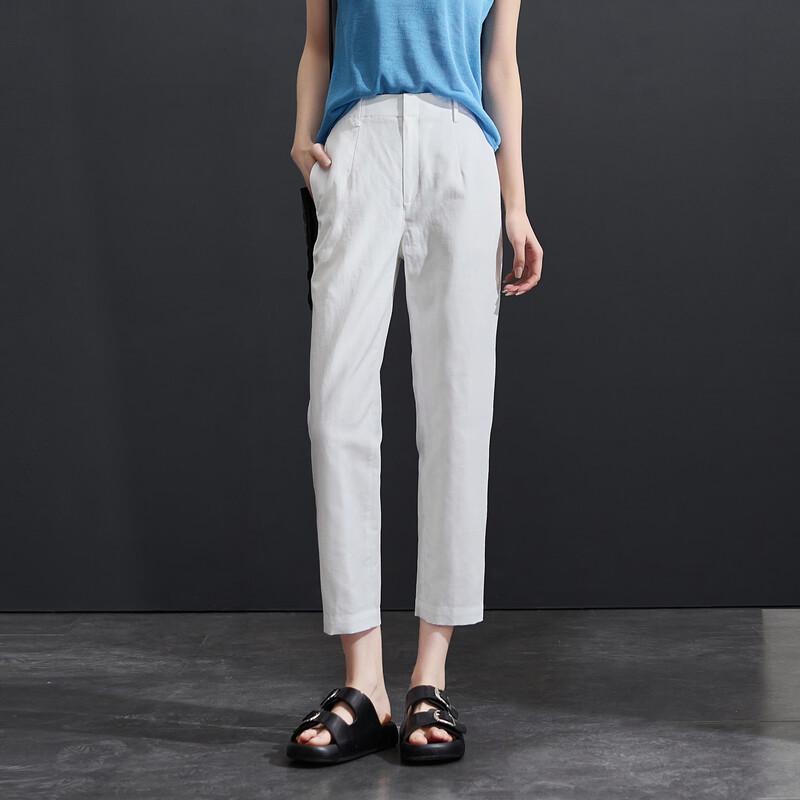 

Women s High-Waisted Tapered Cropped Casual Pants 30/XXL