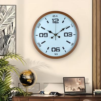 Leise Kunststoff-Wanduhr Wohnzimmer Schlafzimmer Kreative Einfache Moderne Wanduhr Dekorative Uhr