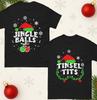 Funny Christmas Couple Matching TShirt Jingle Balls Tinsel TTs Xmas Tee Top