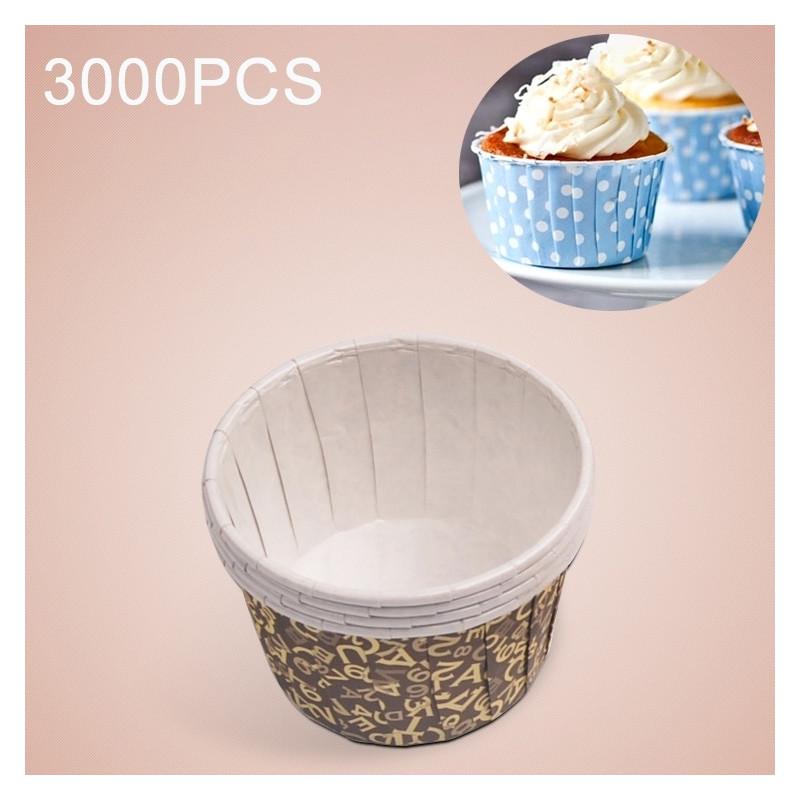 3000 Pcs Anglais Lettre Modele Ronde Tasse De Gateau De Stratification Caisses A Muffins Au Chocolat Doublure Cupcake Liner Baking Cuptaille Kjop Til Lave Priser I Nettbutikken Joom