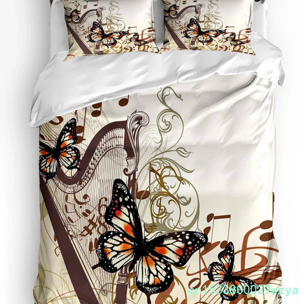 Forest Fairy Flower Butterfly Girl Duvet Cover With Pillow Case Custom 3pcs Bedding Set Quilt Cover Double Bed Home Textile
