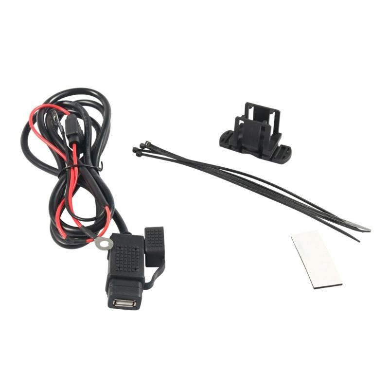 2.1Amp Waterproof Motorcycle USB Charges SAE to USB Adapter Cable Phone Tablet Navigation Charges