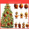 Acrylic Pumpkin Car Hanging Pendant With Cartoon Style Halloween Decoration For Car Interior
