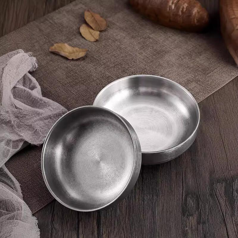 ZISIZ Vintage Korean Stainless Steel Dipping Dishes